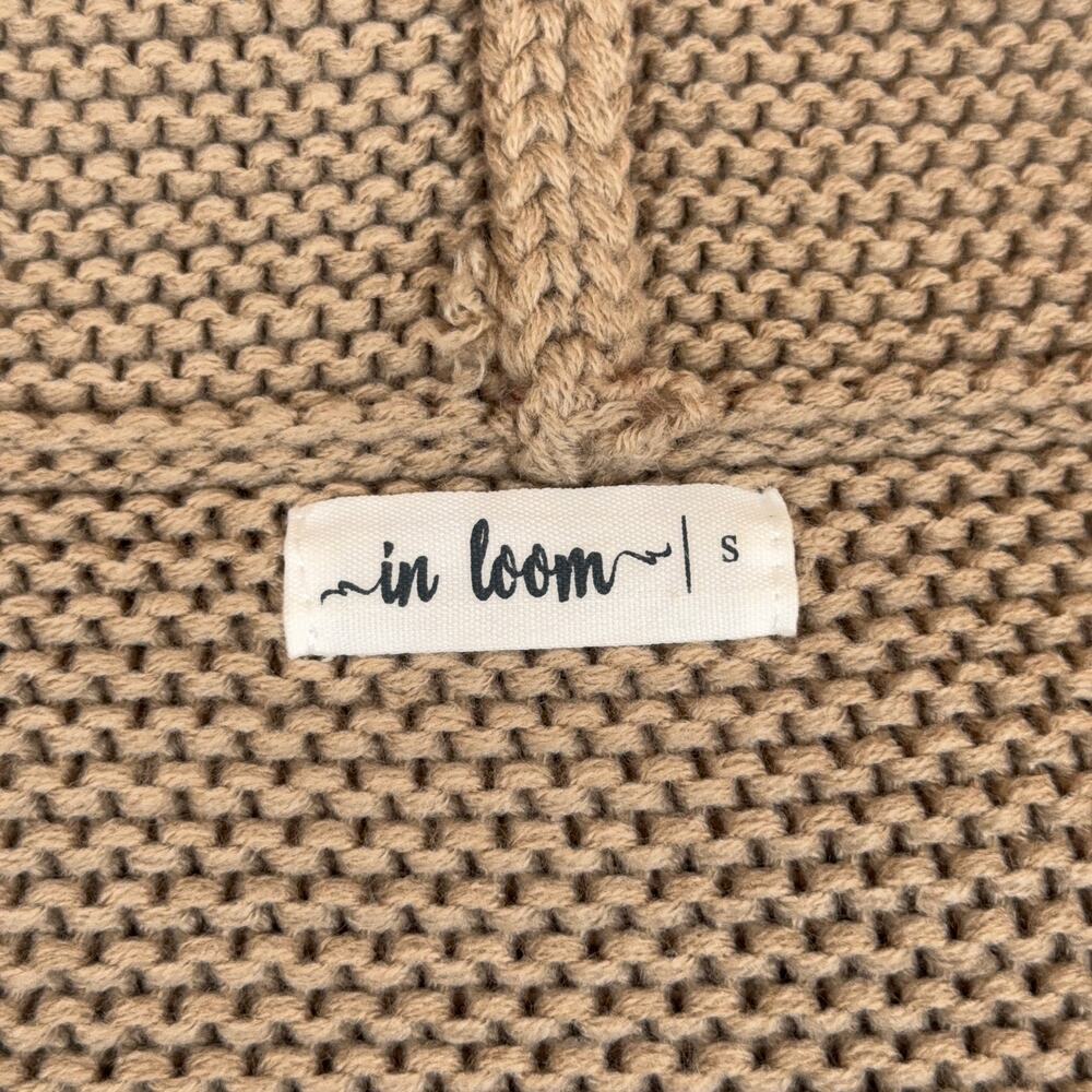 IN LOOM Oversized Chunky Knit Turtleneck Sweater (Taupe/Tan | Size S) - Picture 6 of 7